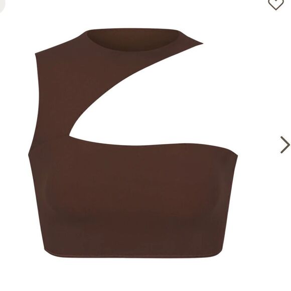 NWT SKIMS CUT OUT SUPER CROPPED TOP - Picture 1 of 6